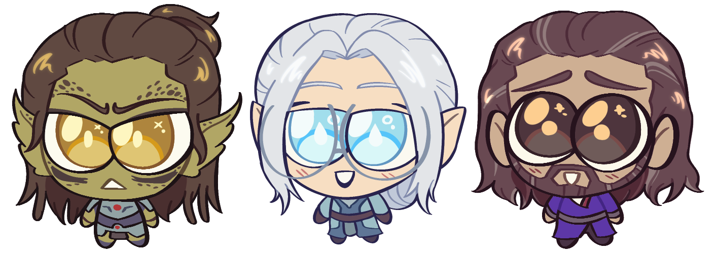 06-2025 Lae'zel, Neuvaine (Tav), and Gale from Baldur's Gate 3