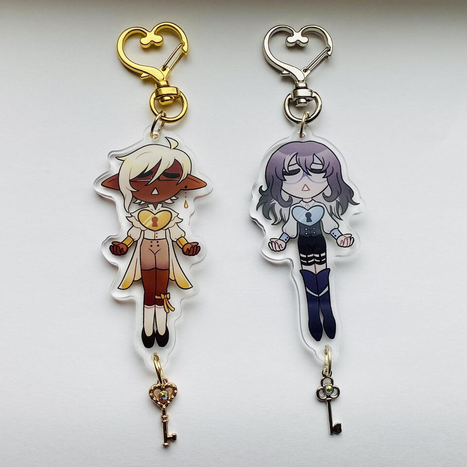 12-2022 Key to His Heart (Original) Acrylic Charms