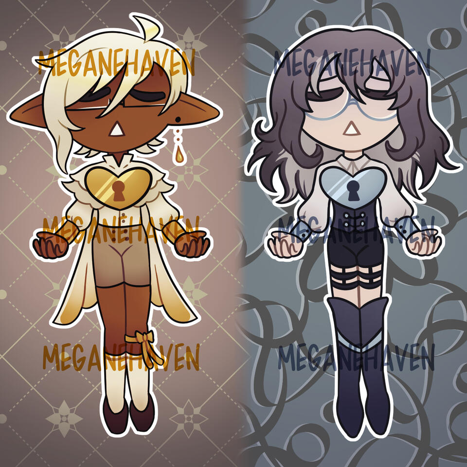 12-2022 Key to His Heart (Original) Acrylic Charms